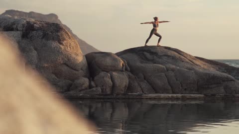 wow amazing yoga on the beach#shorts