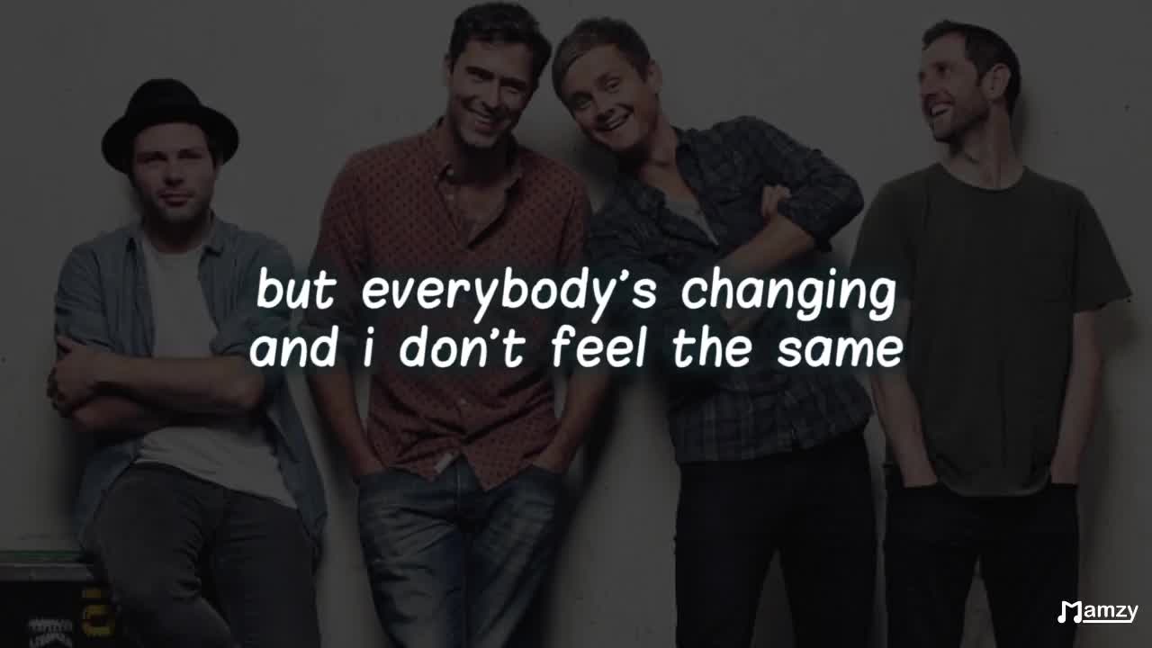 Keane - everybody's changing lyric video