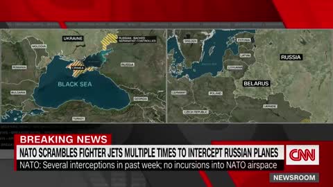 NATO scrambles fighter jets to intercept Russian planes
