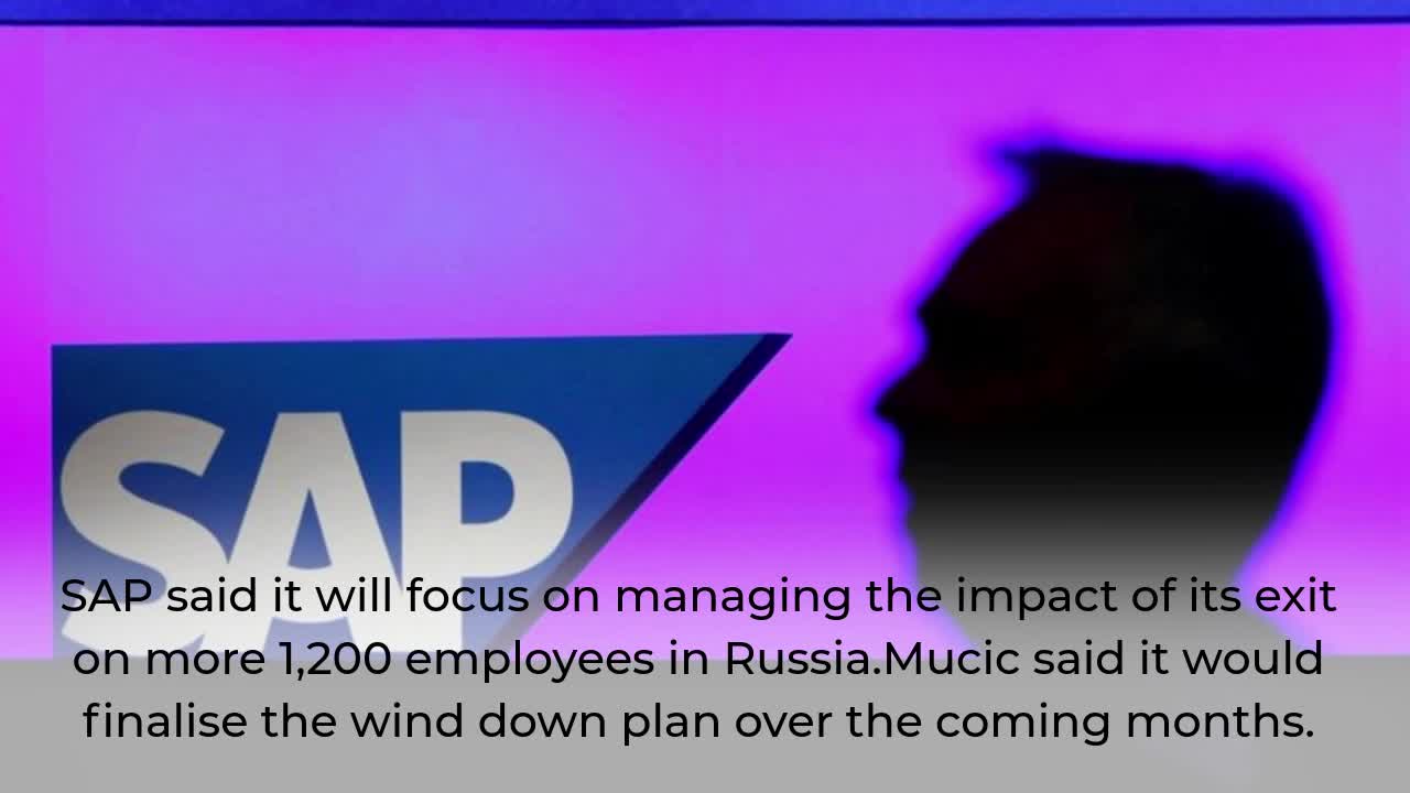 SAP, a German company, has joined the Western corporate exodus from Russia.