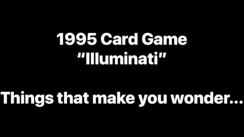 Illuminati Card Game Revisited