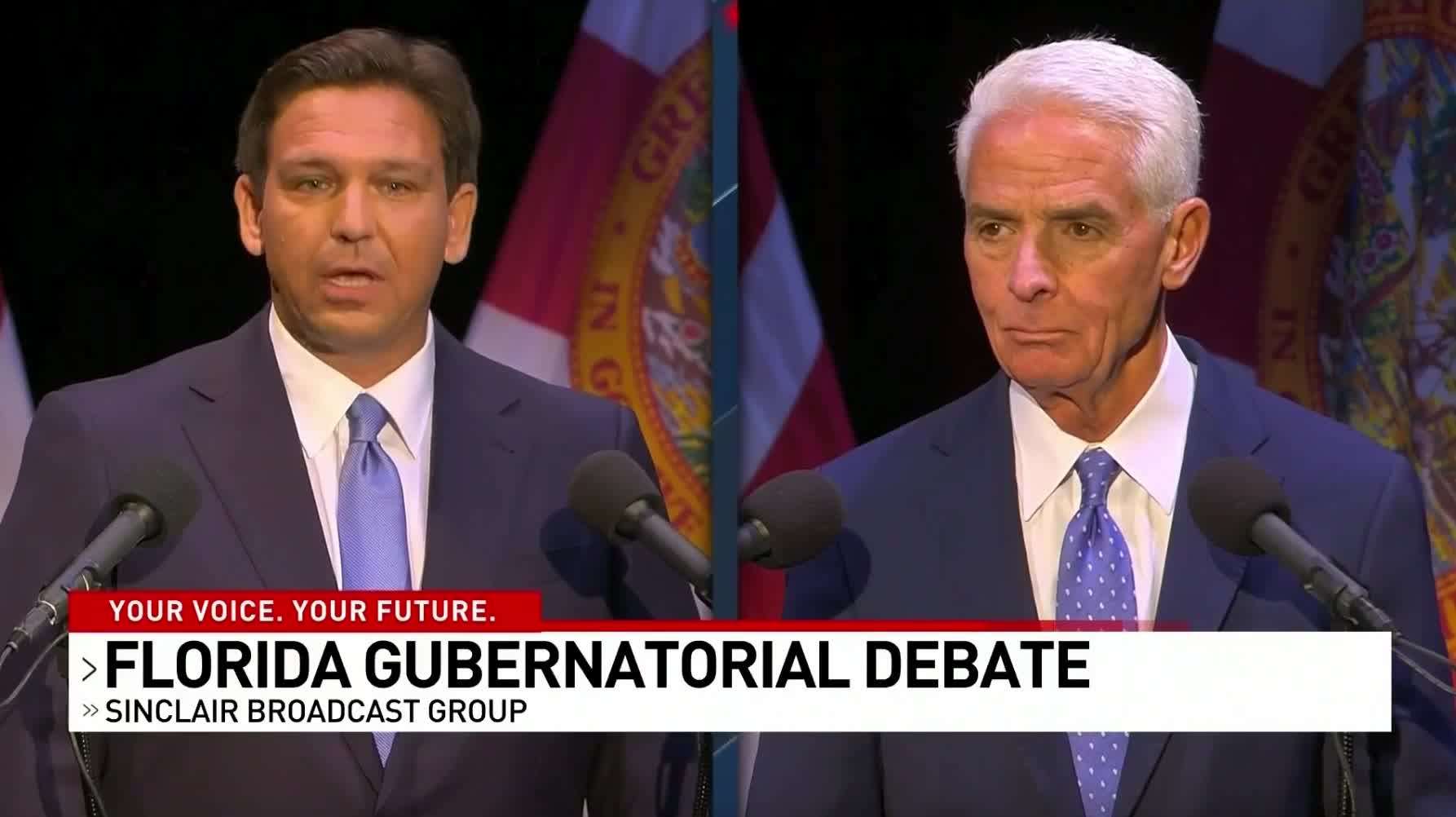 Charlie Crist attempts to paint Gov. Ron DeSantis as "the shutdown guy"