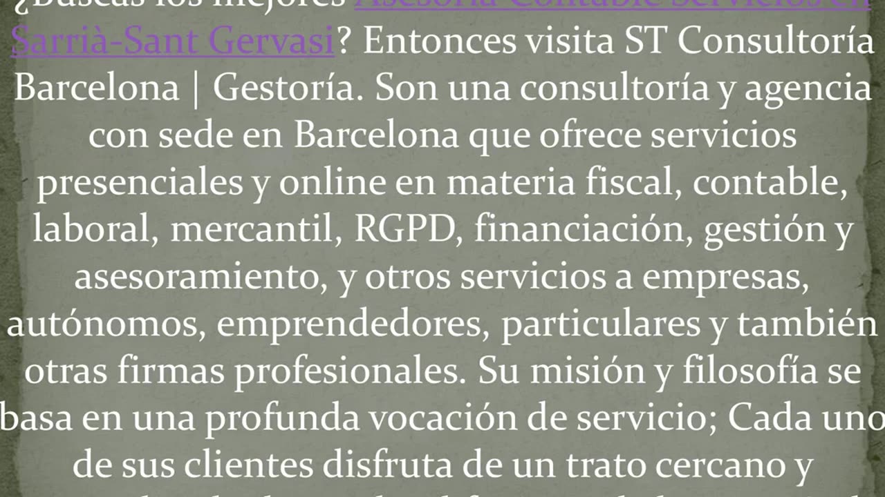 Consigue la mejor Asesoría Contable Servicios en Sarrià-Sant Gervasi