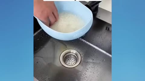 Rice washing with innovative style