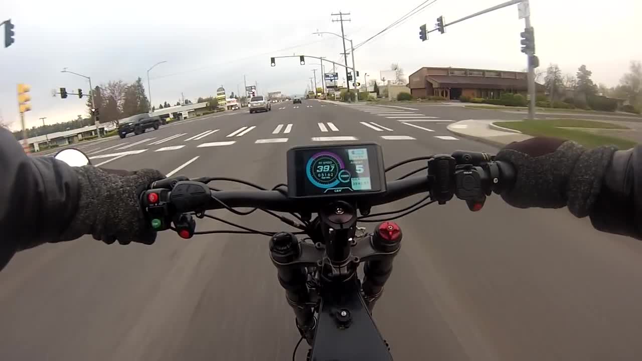 12000w ebike main road ride