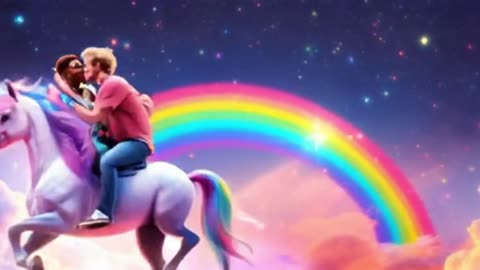 Gay S I and Logan Balls Unicorn Kiss!