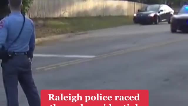 Raleigh police raced through residential streets, responding to reports of an active shooter