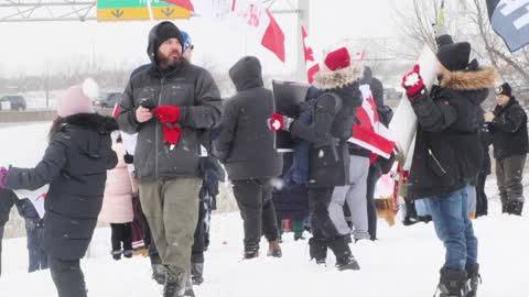 Freedom Convoy 2022 Vaughan Canada Jan 27 2022