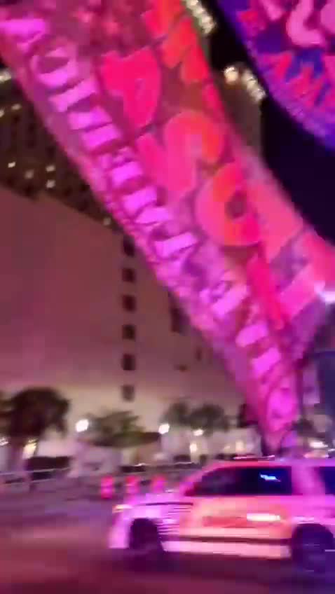 President Trump’s motorcade leaving the National Republican