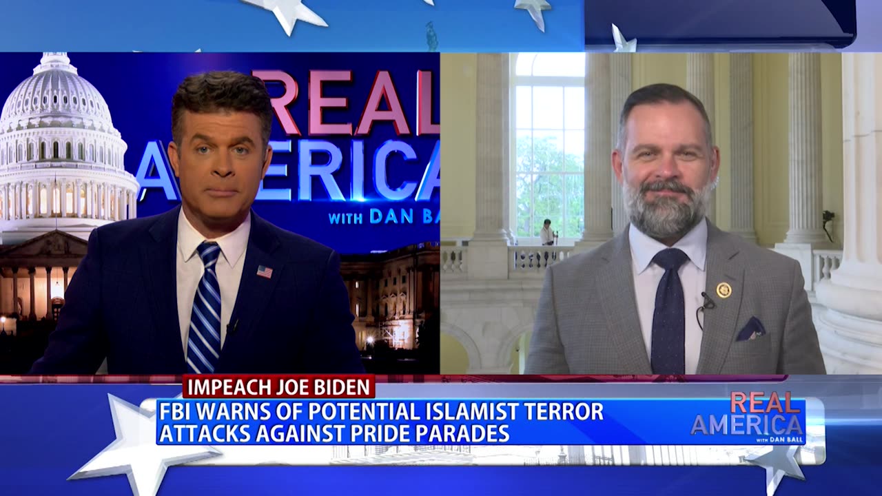 REAL AMERICA -- Dan Ball W/ Rep. Cory Mills, RPT: Biden Withheld Intelligence From Israel, 5/16/24