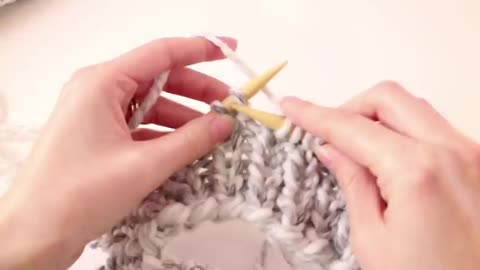 B.Hooked Crocheting and Knitting - Easy Knit Hat!