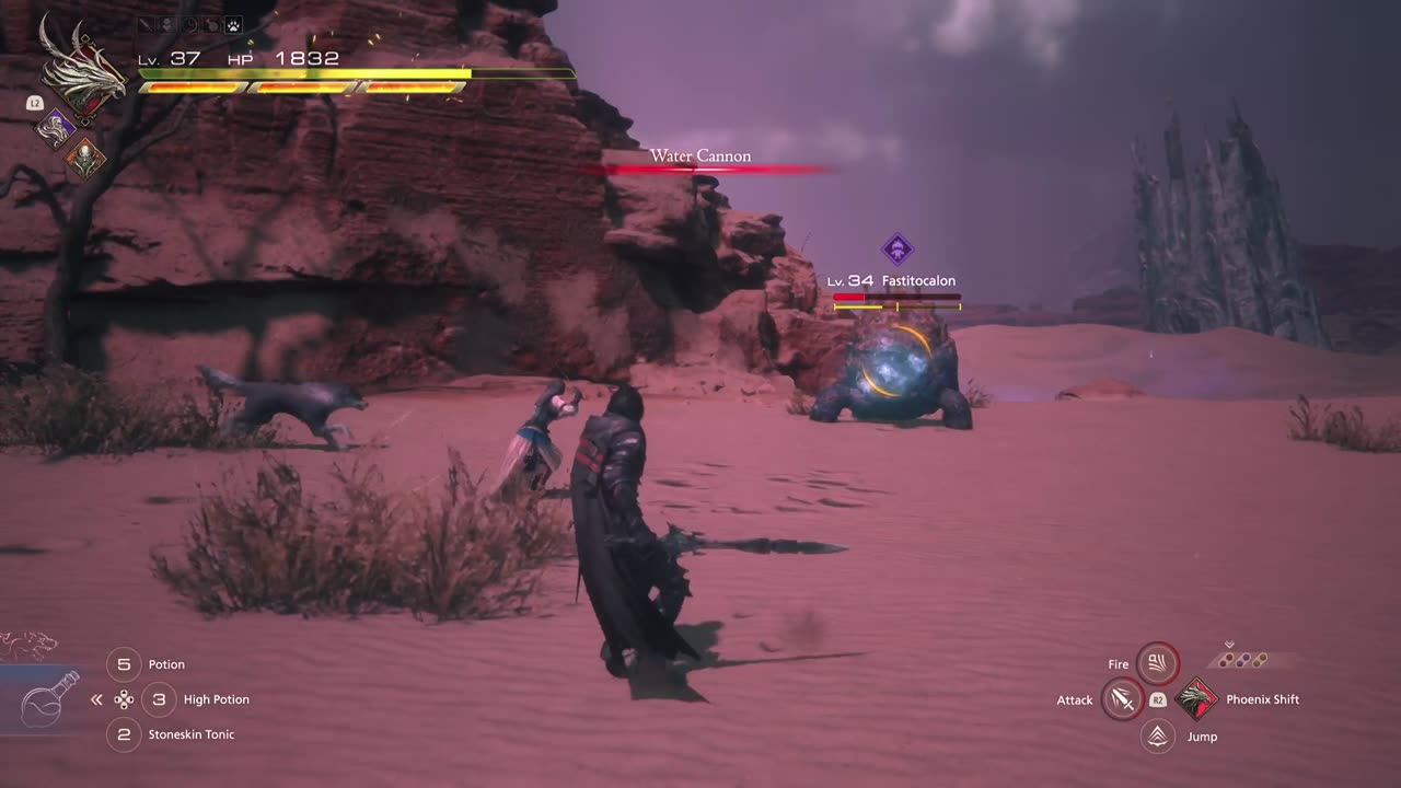 Final Fantasy 16: Fastitocalon Fight