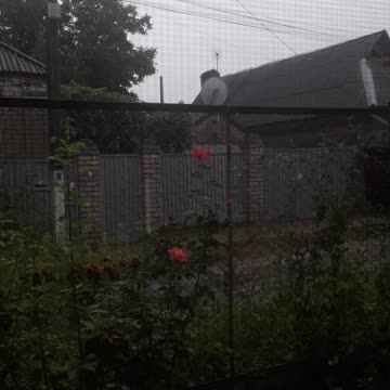 Deserted street in the rain