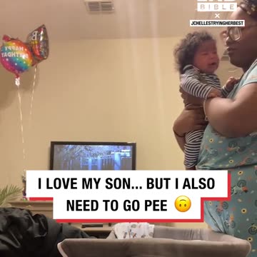 POV: you have a velcro baby 😂👶