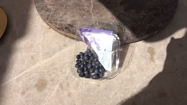 Strange Numbers Printed onto Blueberries