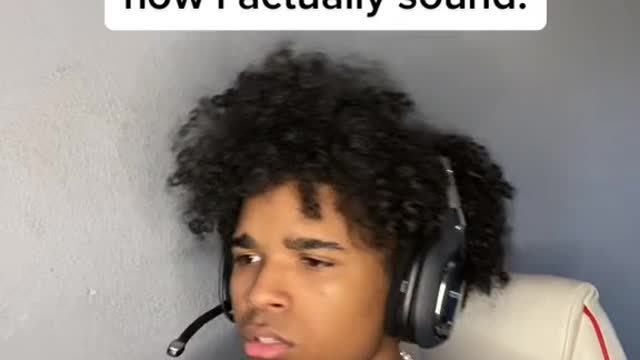 I think my voice on the microphone