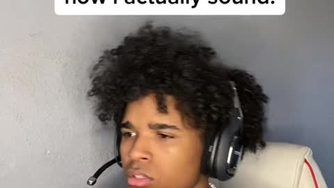 I think my voice on the microphone