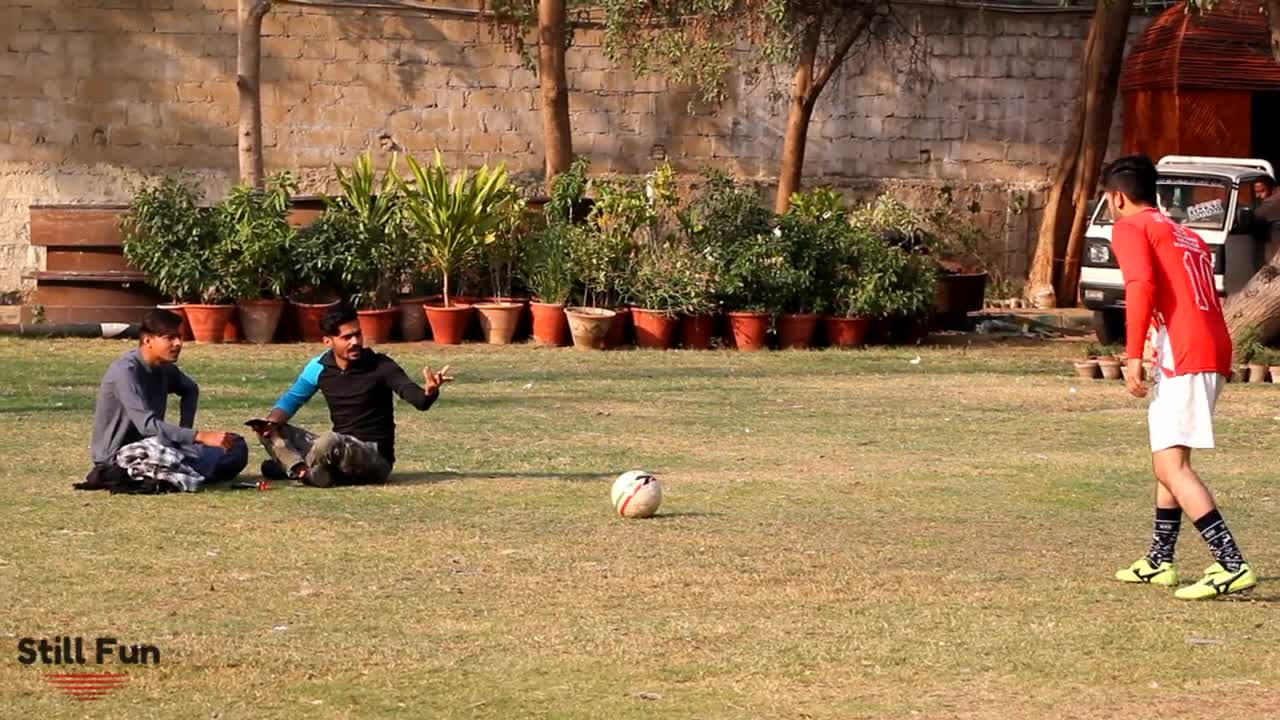 Prank Football on public