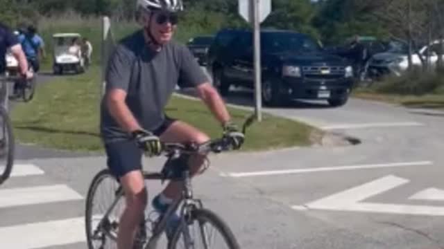 WATCH: FJB Joe Biden falls off his bicycle