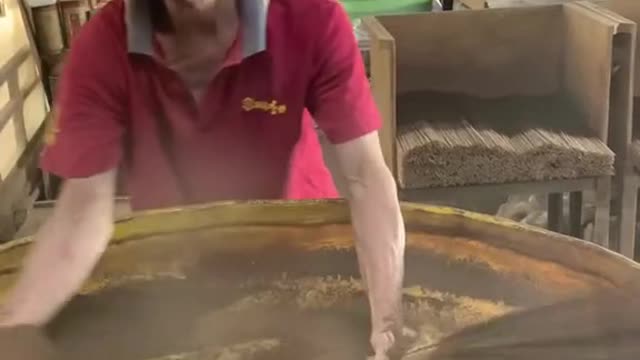 Making incense sticks - traditional Taiwanese culture