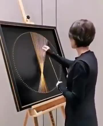 Thread and nail art:Искусство из ниток и гвоздей