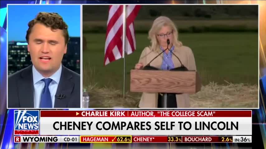 LIZ CHENEY LOSES—Charlie Kirk Reacts LIVE on The Ingraham Angle