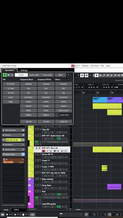 Cubase Keyboard Shortcuts