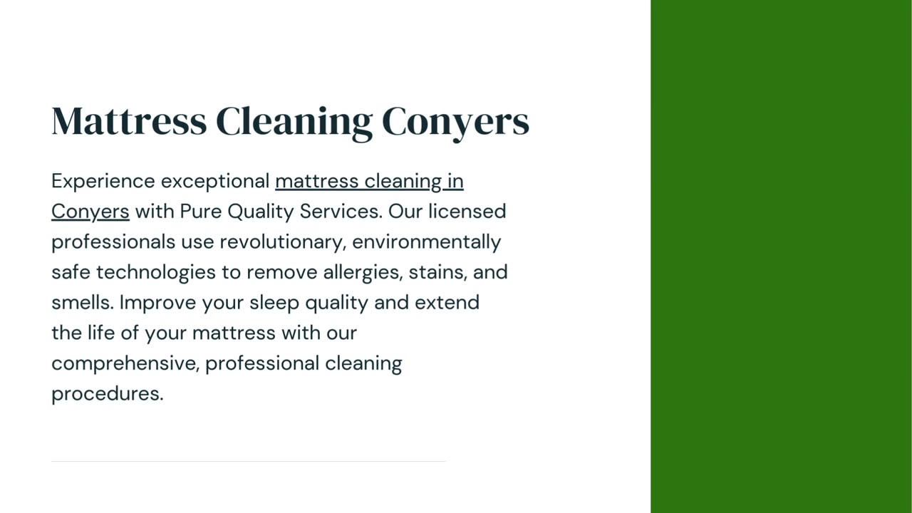 Mattress Cleaning Conyers