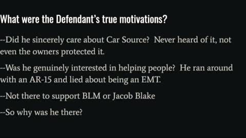 Binger wants Kyle convicted of not supporting Blake or BLM