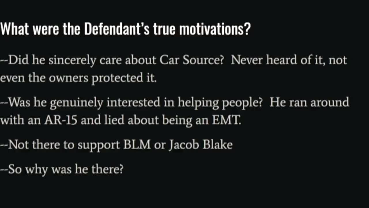 Binger wants Kyle convicted of not supporting Blake or BLM