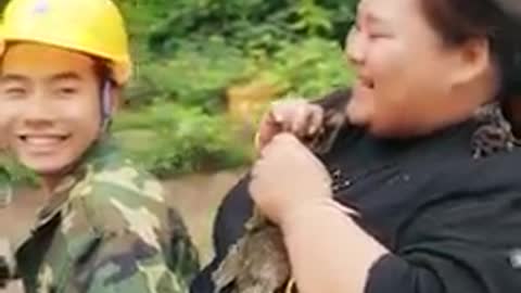 The amazing top video, funny Grand mother