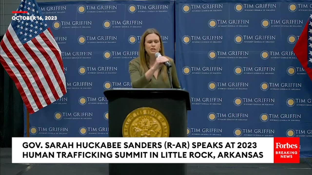 'Fight This Heinous Crime'- Sarah Huckabee Sanders Promotes Efforts To End Human Trafficking