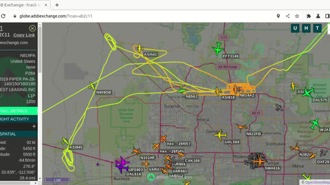 Bird Nazi N819PA - gang stalking Morristown 9pm Jan 17th 2024