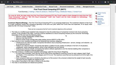 SKYY ETF Introduction (Cloud Computing)