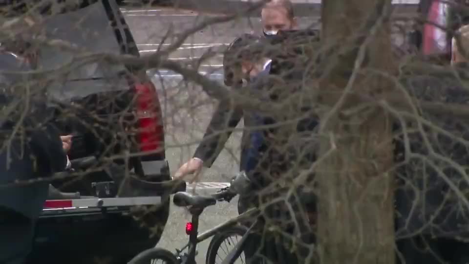 Caring for the environment. Pete Buttedgeedge gets drop close then rides with an armed detail.