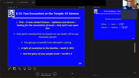 Sunday February 13, 2022 Life of the Messiah 22: The Presentation