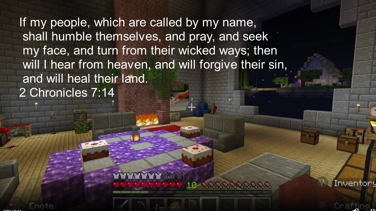 Minecraft Bible Verse of the Day 2 Chronicles 7:14