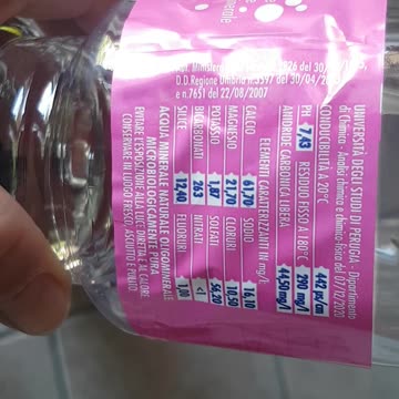 Mineral water Lieve and natural with mineral