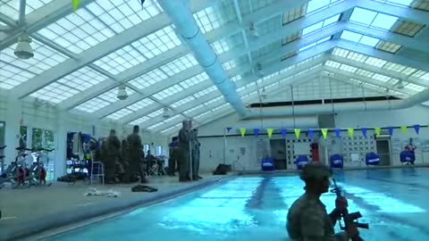 Soldiers Conduct DrownProof Training