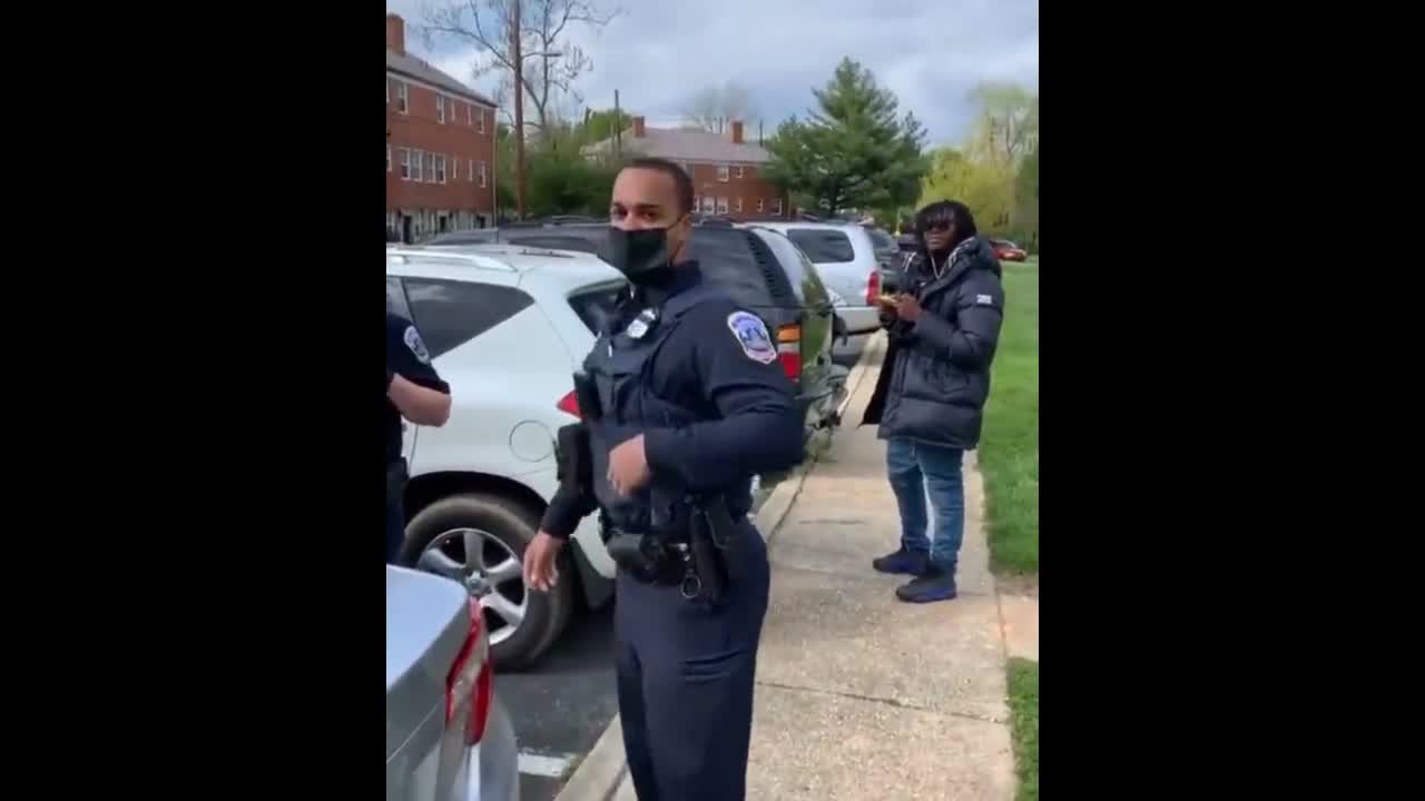 Heckler: "Y'all Gonna Kill Me Like Ma'Khia Bryant?" Cop: Are You Gonna Stab Somebody Like Her?"