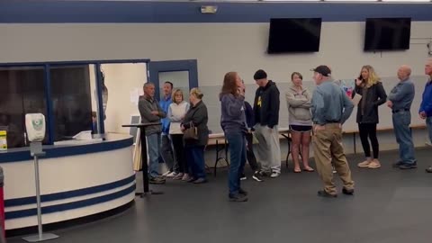 Voting machines are down in deep red Cambria County, PA. STAY. IN. LINE.