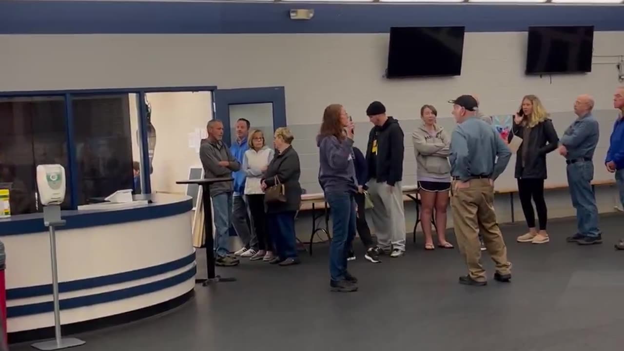 Voting machines are down in deep red Cambria County, PA. STAY. IN. LINE.