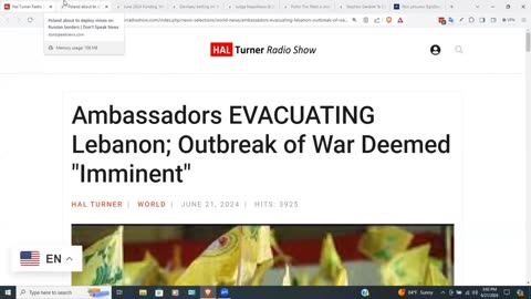 Breaking News! Ambassadors EVACUATING Lebanon; Outbreak of War Deemed "Imminent"