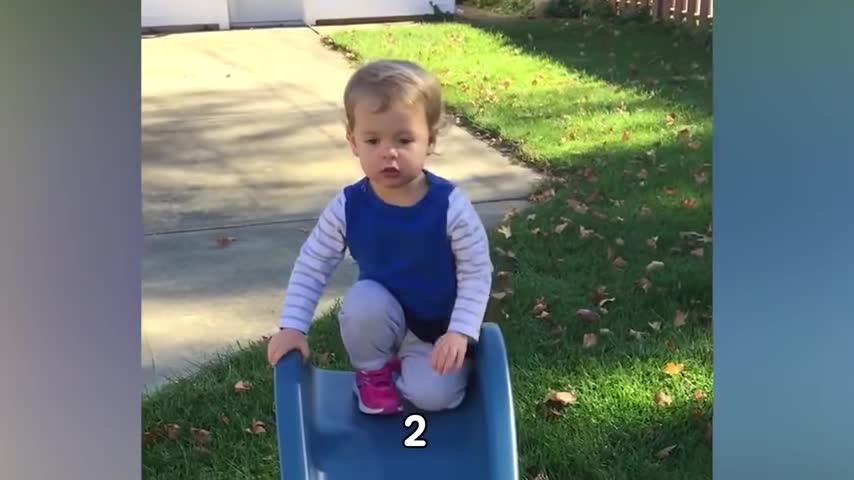 Kids and Babies slide FAILS funny videos - Funniest Home Videos