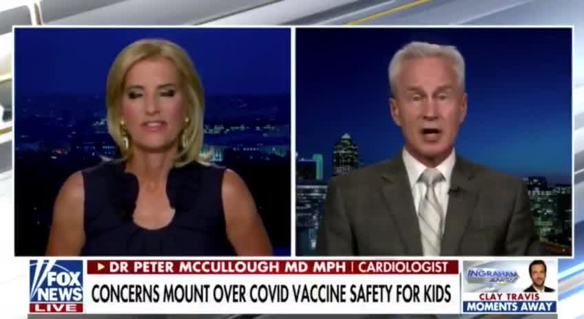 Dr. Peter McCullough speaks about about the risks of the vax
