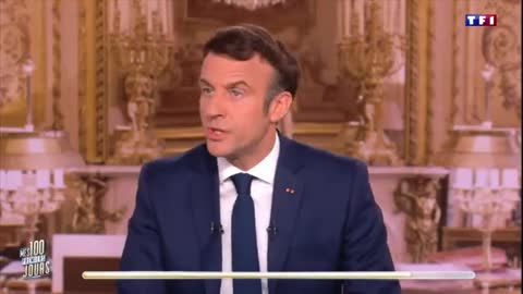 Lapsus de macron à l'instant surTF1. "Éviter la paix".