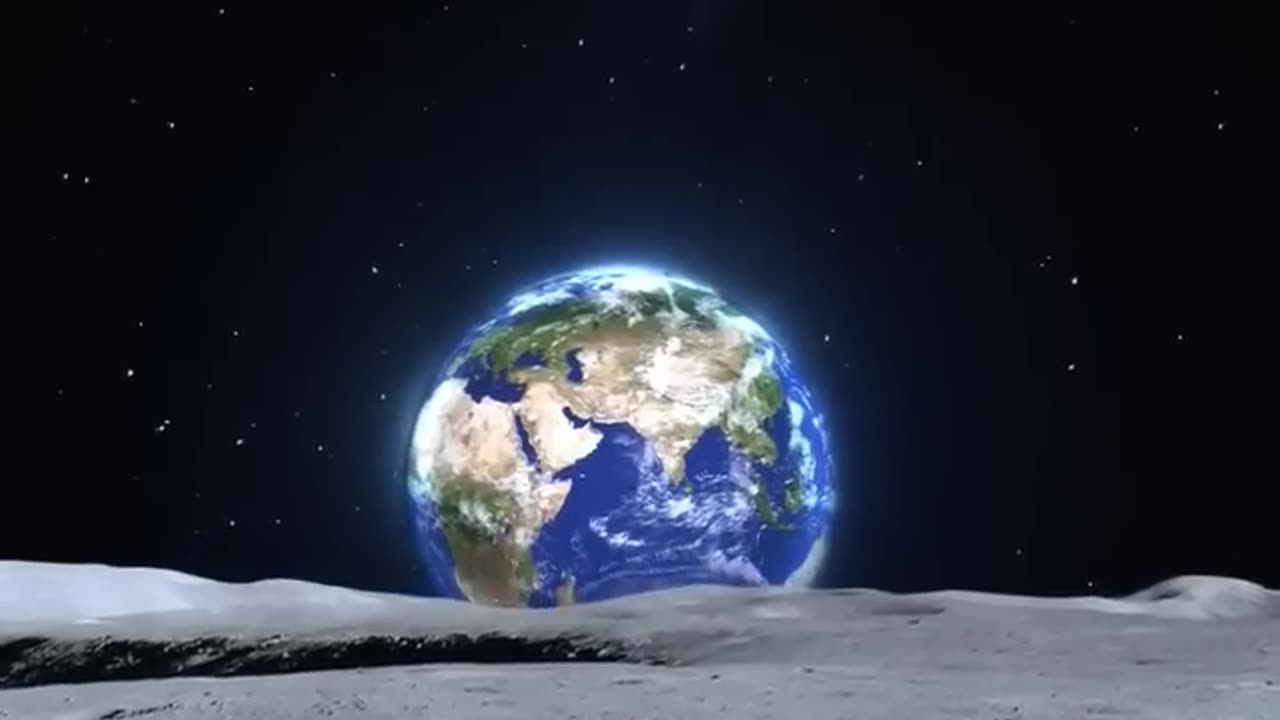 How earth looks from moon 🌒