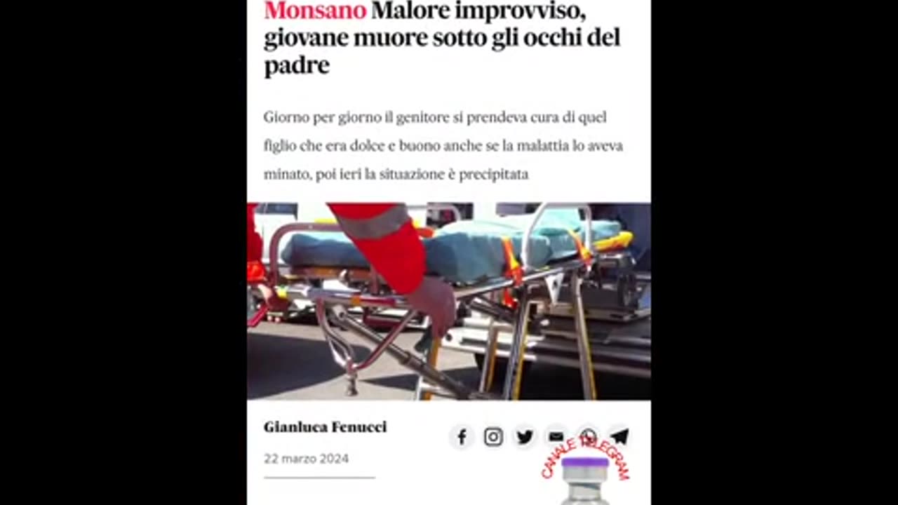 Malori improvvisi dal 23 al 26 marzo.