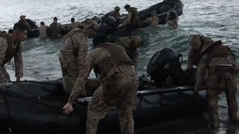 Republic of Korea, Philippine & U.S. Marines Amphibious Beach Landing