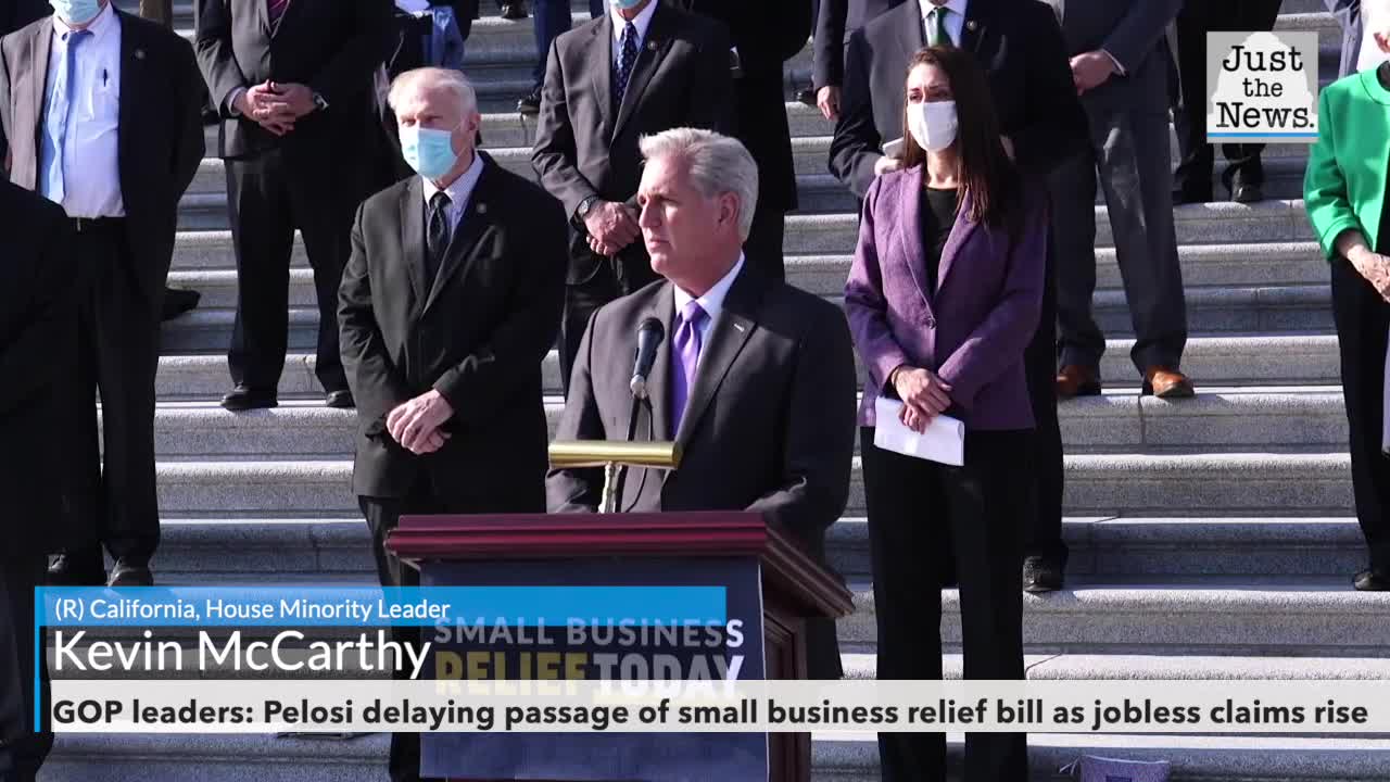 GOP leaders: Pelosi delaying passage of small business relief bill as jobless claims rise